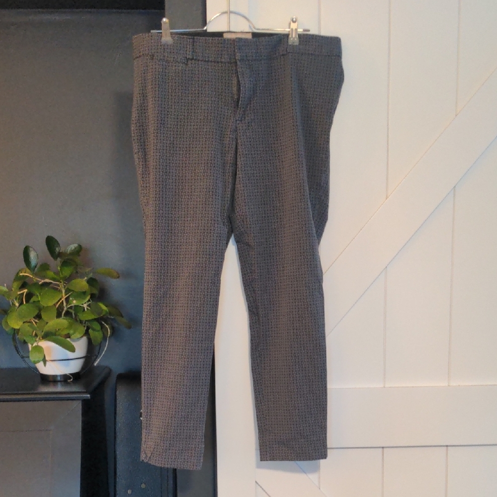 Banana Republic women's Navy and Gray Patterned Dress Pants - Sloan Fit